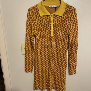 Zara 70’s vintage dress S